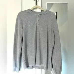 ALO Yoga | Shirts | Alo Micro Waffle Fast Break Henley Grey